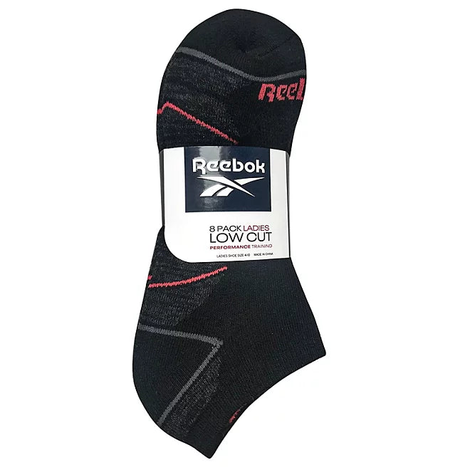 Reebok Ladies Cushion Low Cut Socks (8-Pack)